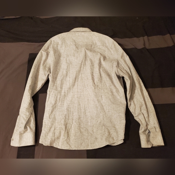 Denim and Flower Ricky Singh US XL Grey Buttondown Collared Dress Shirt - Picture 2 of 5